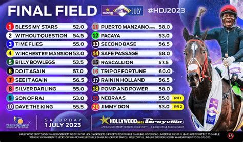 durban july field|Hollywoodbets Durban July 2023 – Meet the final field.